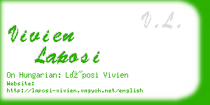 vivien laposi business card